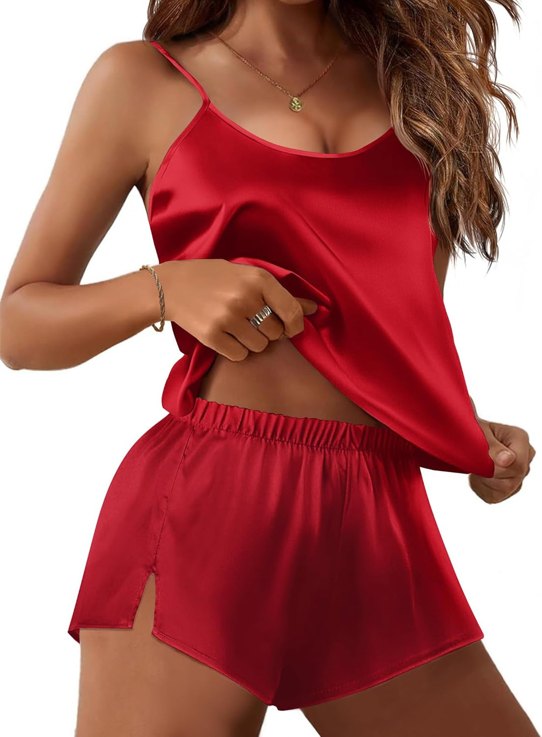 Sienna – Satin Cami & Shorts Pajama Set