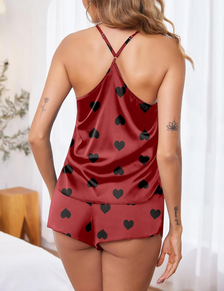 Sienna – Satin Cami & Shorts Pajama Set