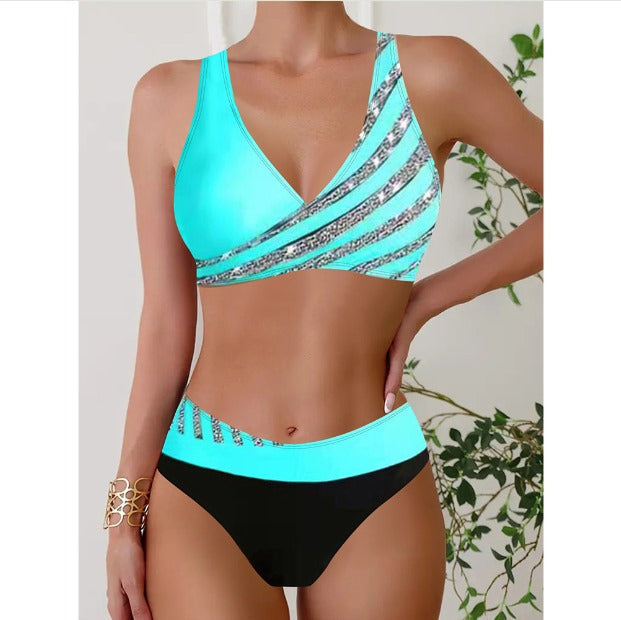 Della™ - Halterneck Swimsuit with Print